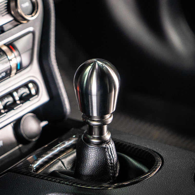 Billetworkz Titanium Shift Knob - 6 Speed Velocity Engraving - 2015+  Ford Mustang GT, EcoBoost, V6
